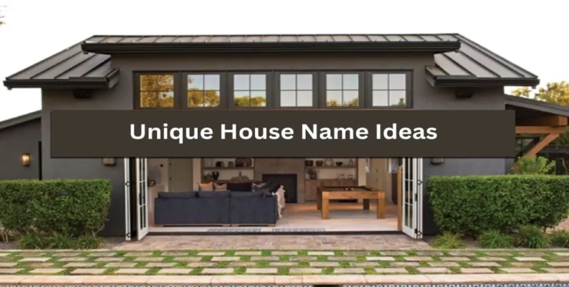 Unique House Name Ideas: Choosing The Perfect Name For Your Home