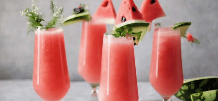 Sip on a Refreshing Watermelon Mimosa This Summer
